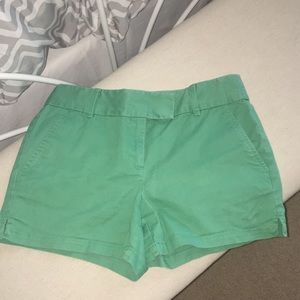Green shorts from the Loft, by Ann Taylor